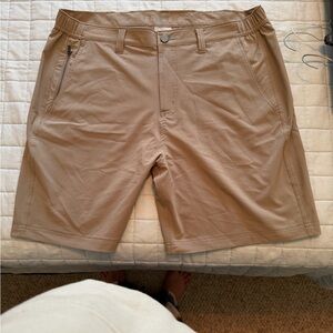 Free Fly Apparel Men's Flat Front Tan Shorts